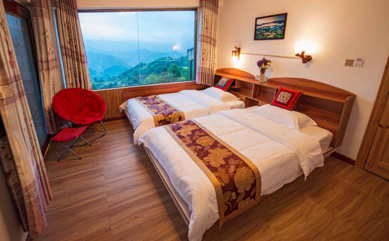 Longji Rice Terraces Green View Guesthouse Longsheng Exterior foto