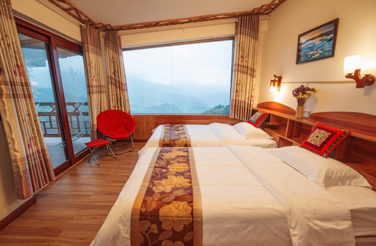 Longji Rice Terraces Green View Guesthouse Longsheng Exterior foto