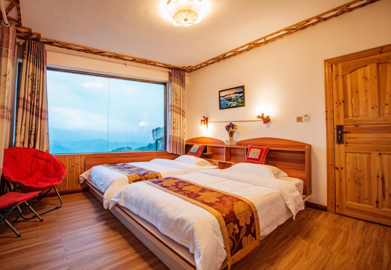 Longji Rice Terraces Green View Guesthouse Longsheng Exterior foto