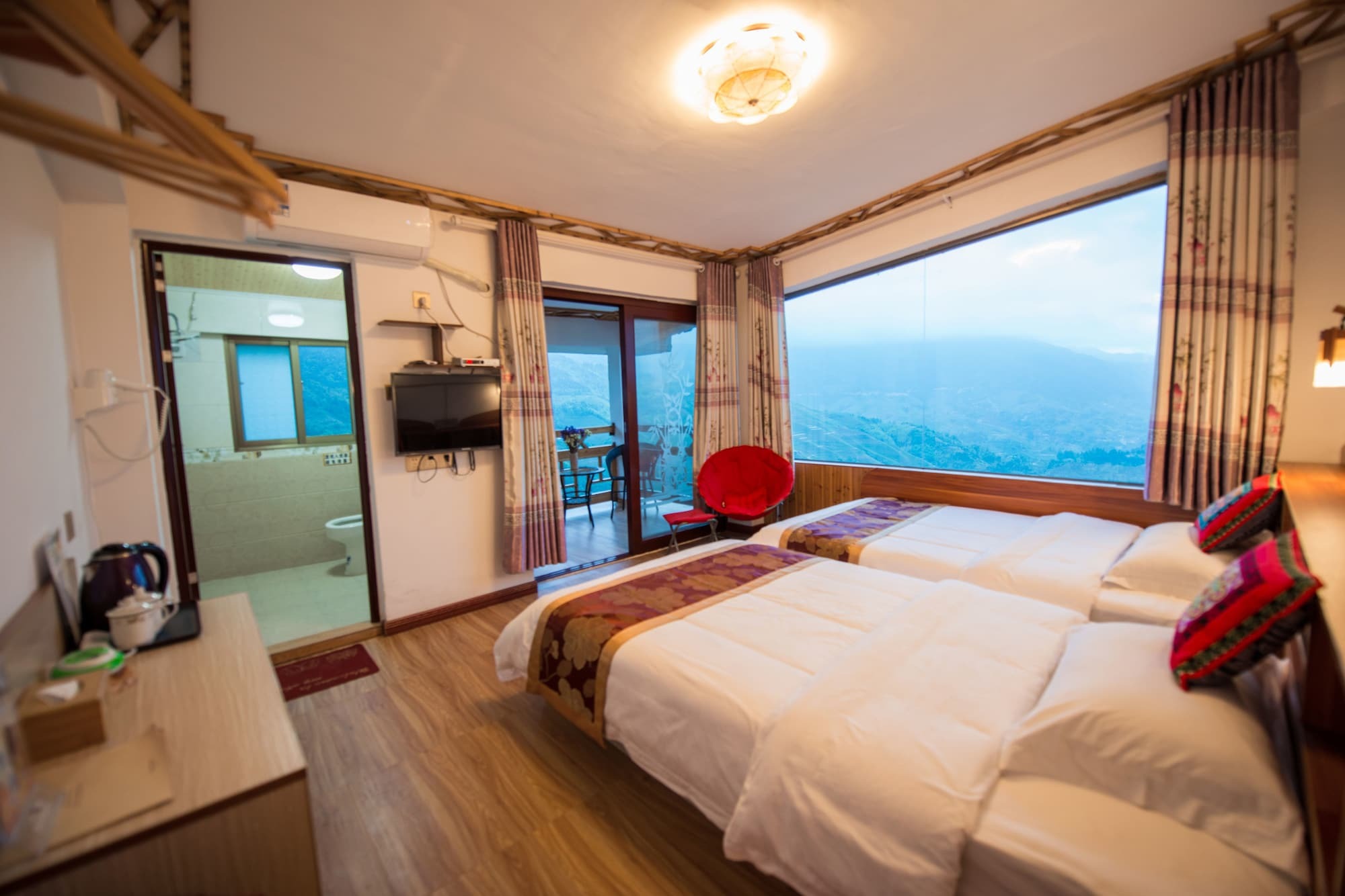 Longji Rice Terraces Green View Guesthouse Longsheng Exterior foto