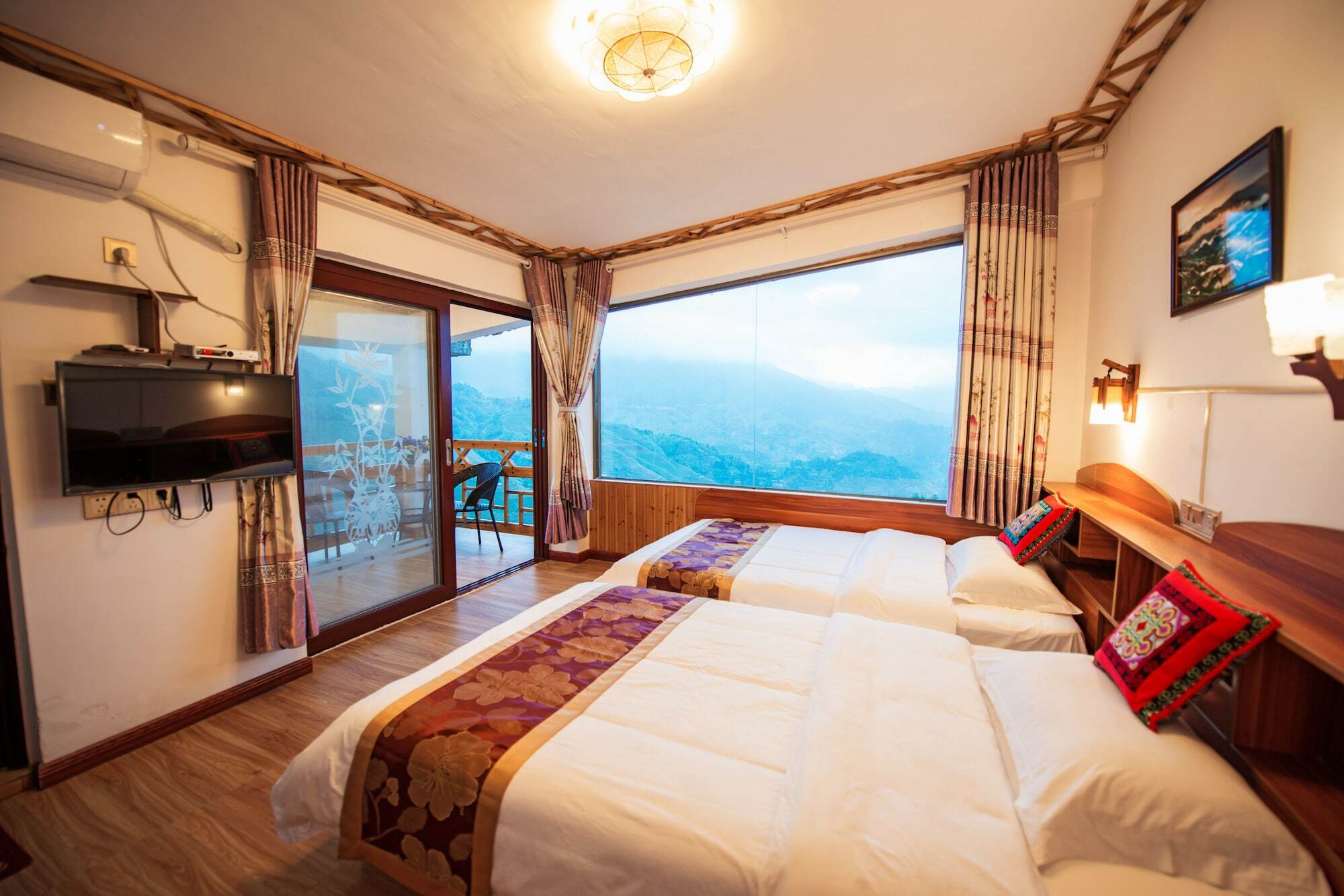 Longji Rice Terraces Green View Guesthouse Longsheng Exterior foto