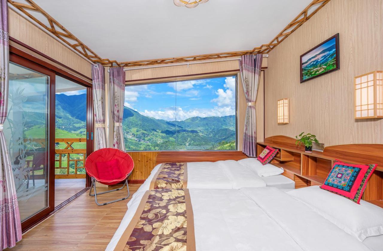 Longji Rice Terraces Green View Guesthouse Longsheng Exterior foto