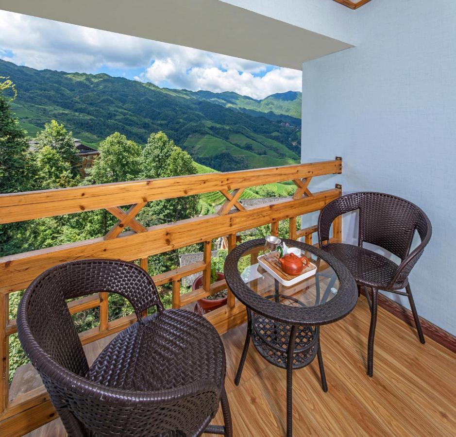 Longji Rice Terraces Green View Guesthouse Longsheng Exterior foto