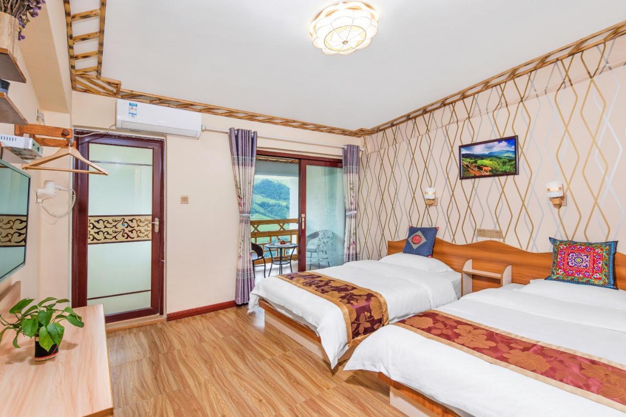 Longji Rice Terraces Green View Guesthouse Longsheng Exterior foto