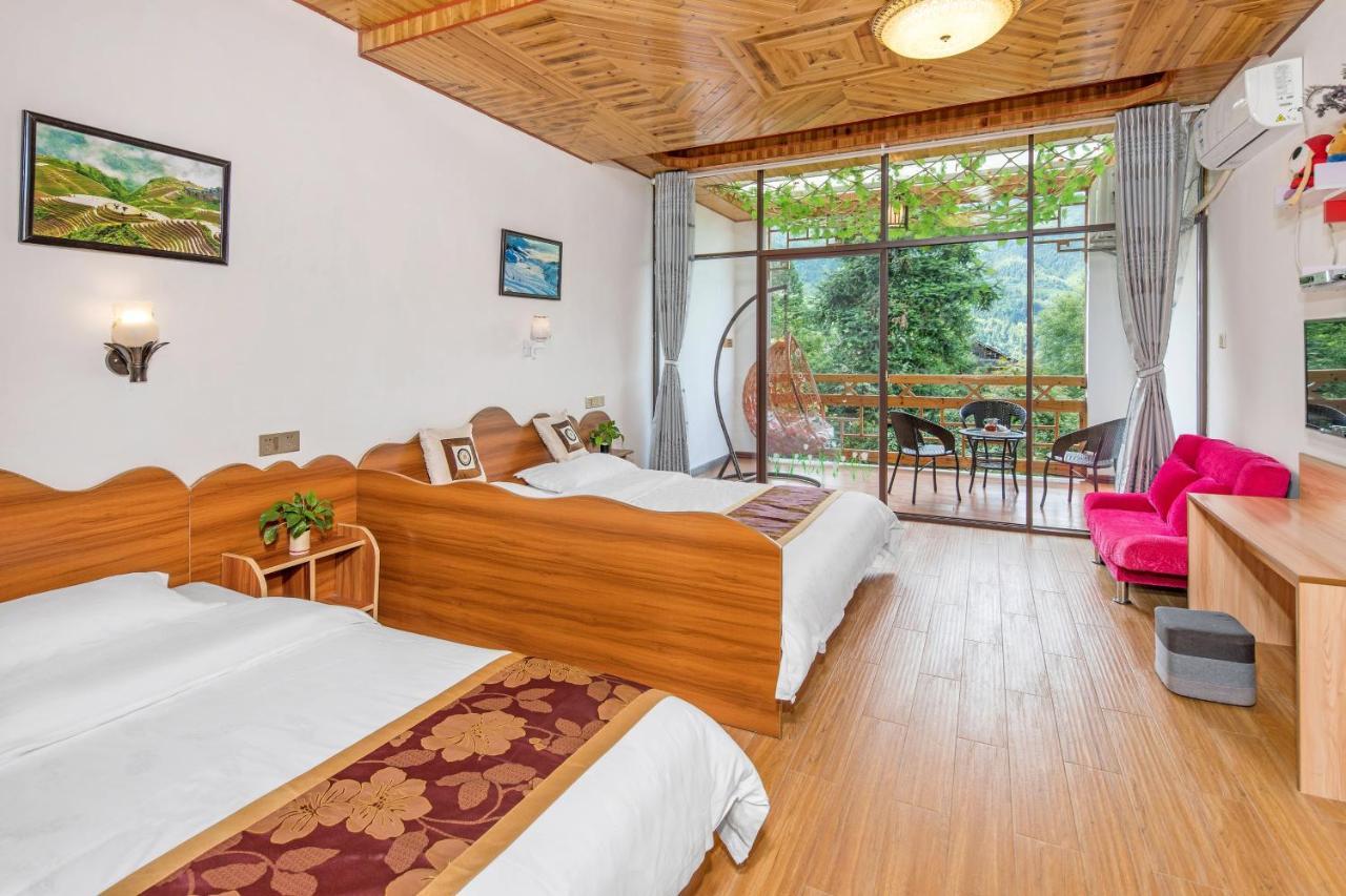 Longji Rice Terraces Green View Guesthouse Longsheng Exterior foto