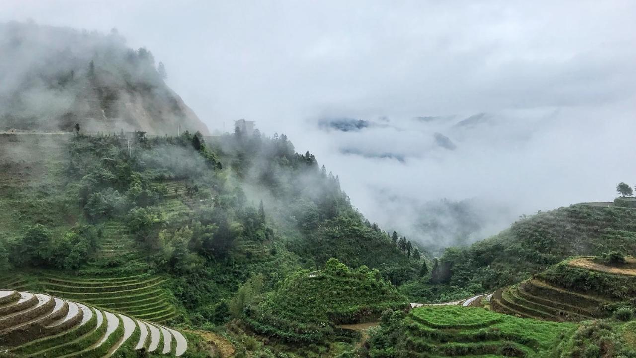 Longji Rice Terraces Green View Guesthouse Longsheng Exterior foto